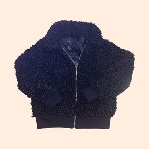 Forever 21 Black Poodle Coat
